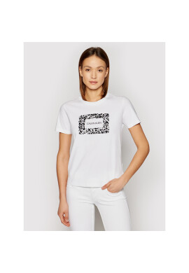 Calvin Klein Тишърт Ss Leo Box K20K202910 Бял Regular Fit - Pepit.bg
