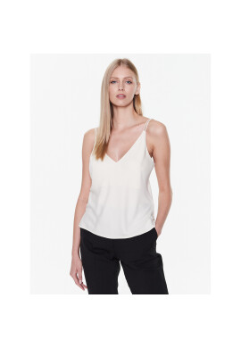 Calvin Klein топ K20K205543 Екрю Regular Fit - Pepit.bg