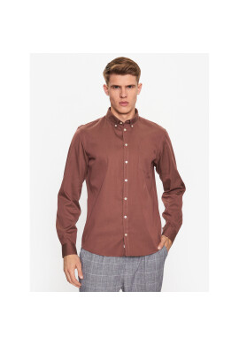 Casual Friday Риза 20503780 Кафяв Regular Fit - Pepit.bg