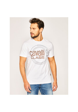 Cavalli Class Тишърт B3JVB705 Бял Regular Fit - Pepit.bg
