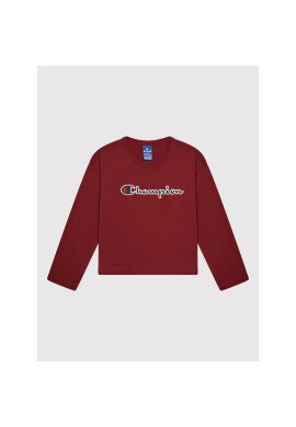 Champion Блуза Logo Script 404233 Бордо Custom Fit - Pepit.bg