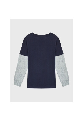 Champion Блуза Script Logo 305367 Тъмносин Regular Fit - Pepit.bg