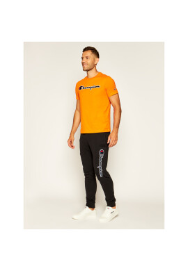 Champion Долнище анцуг Satin Script Logo 214190 Черен Regular Fit - Pepit.bg