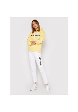 Champion Долнище анцуг Script Logo 114471 Бял Regular Fit - Pepit.bg
