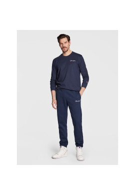 Champion Долнище анцуг Small Embroidery Script 218294 Тъмносин Regular Fit - Pepit.bg