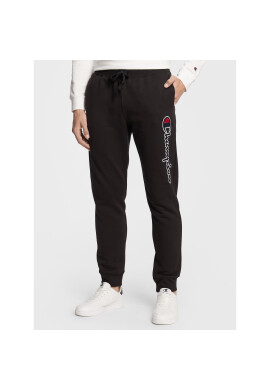 Champion Долнище анцуг Vertical Logo Embroidery 217860 Черен Regular Fit - Pepit.bg