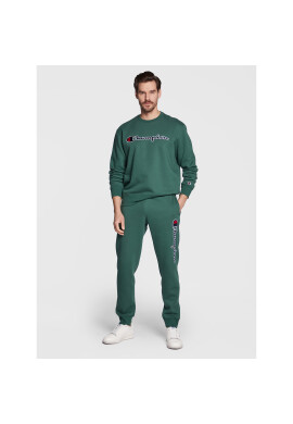 Champion Долнище анцуг Vertical Logo Embroidery 217860 Зелен Regular Fit - Pepit.bg