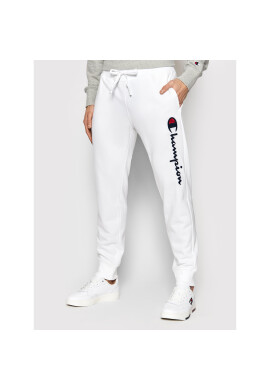 Champion Долнище анцуг Vertical Logo 217062 Бял Regular Fit - Pepit.bg