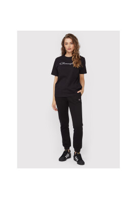 Champion Долнище анцуг Logo 115486 Черен Regular Fit - Pepit.bg