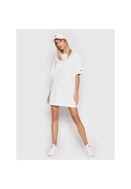 Champion Ежедневна рокля Small Script Logo 112743 Бял Custom Fit - Pepit.bg