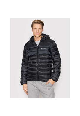 Champion Пухено яке Camo Script Logo 214869 Черен Regular Fit - Pepit.bg