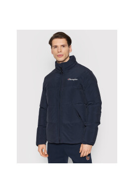Champion Пухено яке Logo Script 216953 Тъмносин Regular Fit - Pepit.bg