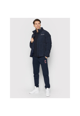 Champion Пухено яке Logo Script 216953 Тъмносин Regular Fit - Pepit.bg