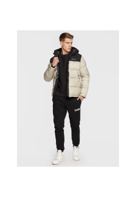 Champion Пухено яке Script Logo 218080 Бежов Regular Fit - Pepit.bg