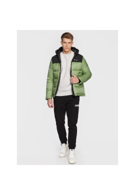 Champion Пухено яке Script Logo 218080 Зелен Regular Fit - Pepit.bg