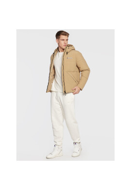 Champion Пухено яке Script Logo 218083 Бежов Regular Fit - Pepit.bg