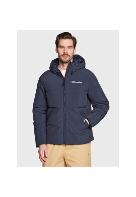 Champion Пухено яке Script Logo 218083 Тъмносин Regular Fit - Pepit.bg