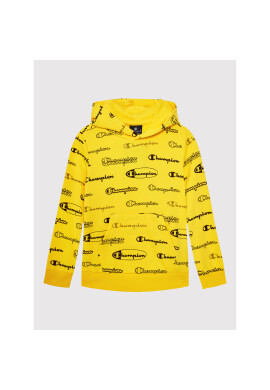 Champion Суитшърт All-Over Script Logo 305931 Жълт Regular Fit - Pepit.bg