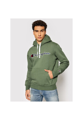 Champion Суитшърт Blend Script Logo 216470 Зелен Comfort Fit - Pepit.bg