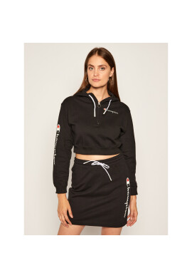 Champion Суитшърт Half Zip-Up Script Logo 112641 Черен Custom Fit - Pepit.bg