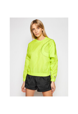 Champion Суитшърт Logo Track 112989 Зелен Oversize - Pepit.bg