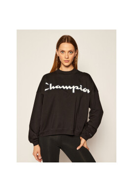 Champion Суитшърт Script Logo 113197 Черен Oversize - Pepit.bg