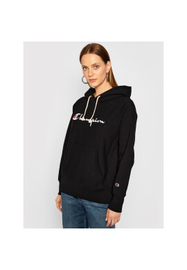 Champion Суитшърт Script Logo 113794 Черен Regular Fit - Pepit.bg
