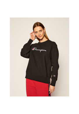 Champion Суитшърт Script Logo 113795 Черен Regular Fit - Pepit.bg