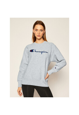 Champion Суитшърт Script Logo 113795 Сив Regular Fit - Pepit.bg