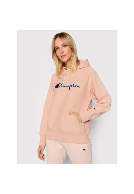 Champion Суитшърт Script Logo 114788 Розов Regular Fit - Pepit.bg