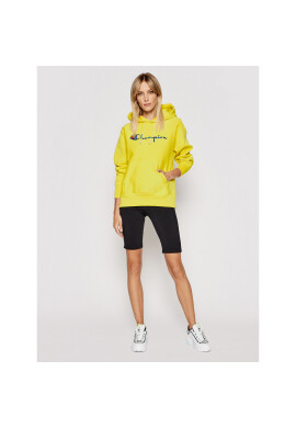 Champion Суитшърт Script Logo Reverse Weave 113149 Жълт Regular Fit - Pepit.bg