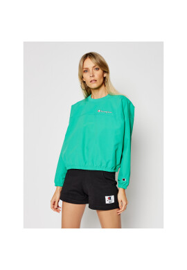 Champion Суитшърт Script Logo Track 112686 Зелен Oversize - Pepit.bg