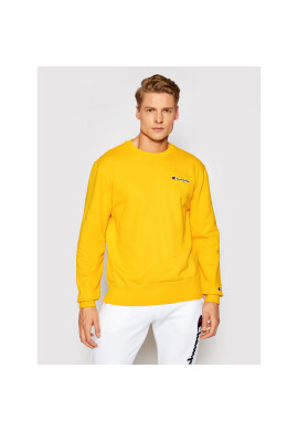 Champion Суитшърт Small Script Logo 215931 Жълт Comfort Fit - Pepit.bg