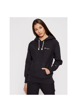 Champion Суитшърт Small Script Logo Reverse Weave 113150 Черен Regular Fit - Pepit.bg