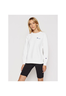 Champion Суитшърт Small Script Logo Reverse Weave 113151 Бял Regular Fit - Pepit.bg