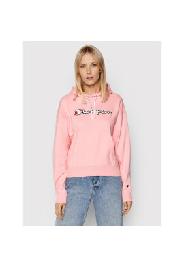 Champion Суитшърт Vintage Script Logo 112638 Розов Custom Fit - Pepit.bg