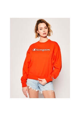 Champion Суитшърт Vintage Script Logo 112640 Червен Custom Fit - Pepit.bg