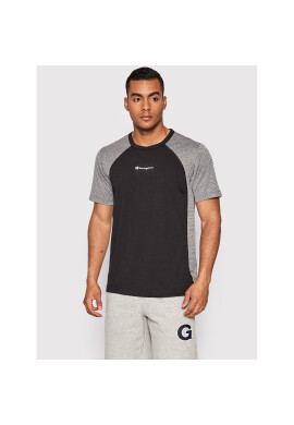 Champion Тениска от техническо трико Micro Mesh Insert 217111 Черен Athletic Fit - Pepit.bg
