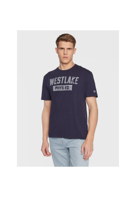 Champion Тишърт 217986 Тъмносин Regular Fit - Pepit.bg