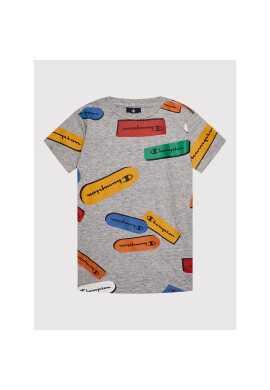 Champion Тишърт All-Over Graphic 305913 Сив Regular Fit - Pepit.bg
