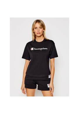 Champion Тишърт Athletic 113140 Черен Custom Fit - Pepit.bg