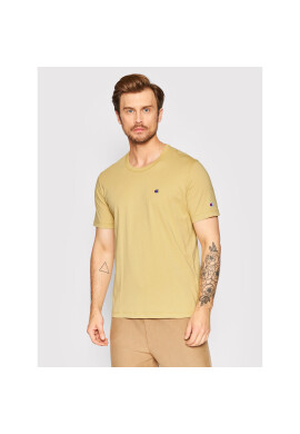 Champion Тишърт Basic C Logo 216545 Жълт Custome Fit - Pepit.bg