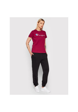 Champion Тишърт Big Logo 114128 Бордо Regular Fit - Pepit.bg