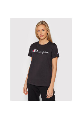 Champion Тишърт Big Logo 114128 Черен Regular Fit - Pepit.bg