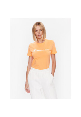 Champion Тишърт Big Script 114911 Оранжев Regular Fit - Pepit.bg