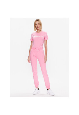 Champion Тишърт Big Script 114911 Розов Regular Fit - Pepit.bg