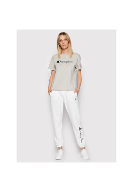 Champion Тишърт Big Script Logo 115351 Сив Boxy Fit - Pepit.bg