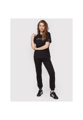 Champion Тишърт Big Script Logo 115496 Черен Relaxed Fit - Pepit.bg