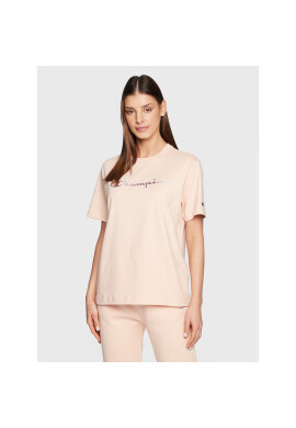 Champion Тишърт Big Script Logo 115496 Оранжев Regular Fit - Pepit.bg