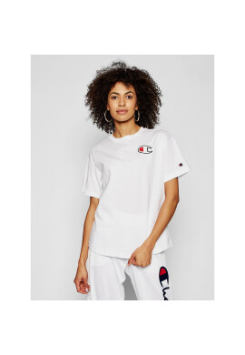 Champion Тишърт C Patch 112651 Бял Oversize - Pepit.bg